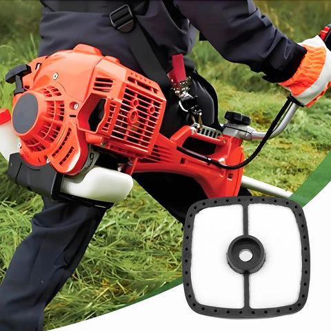 Tune Up Kit With Air Filter And Fuel Filter And Spark Plug For Echo SRM 225 Series Trimmers And Weed Eaters Replaces 13031054130 A226001410 90074 90097 NGK BPM7A BPM8Y; image showing air filter and trimmer in use
