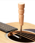 Pro Grade Five Piece Guitar Truss Rod Allen Wrench Set With Solid Wood Handle in acoustic guitar for neck adjustment.