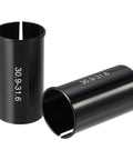 Seat Post Reducer Sleeve Adapter 30.9mm To 31.6mm For Bikes Aluminum Alloy Black Easy Install No Tools Needed Anti Slip