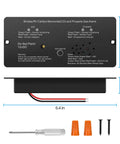 2 In 1 RV Road Trip Ready Carbon Monoxide And Propane Gas Alarm With Separate LED Indicator Light, Metal Housing, 100 dB Loud Alert