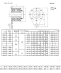 Heavy Duty Gear Reducer Backstop and One Way Clutch Built Tough for Industrial Gearboxes dimensions and specifications chart.