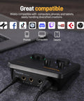 USB Audio Interface With XLR Input, 24 Bit 192 kHz Recording, Loopback And ASIO Driver For PC, Dope Setup next to laptop
