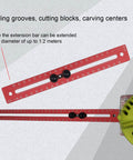 3 In 1 Router Milling Groove Bracket And Circle Cutting Jig For Woodworking Aluminum Alloy Router Jig with 445mm capacity