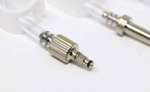 Close-up of bleeding edge tool from Do It Yourself Friendly SRAM Hydraulic Brake Bleed Kit With 250ml DOT 5.1 Fluid Reusable 20ml Syringes