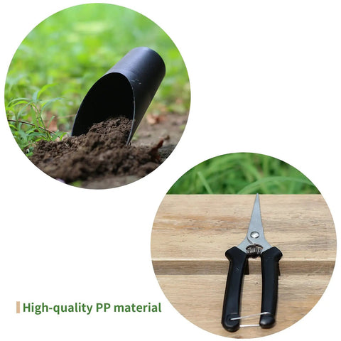 Mini Succulent Garden Tools Set With Shovel Spade Rake And Pruning Scissors Plus Plastic Bucket Shovel For Seedlings And Soil Care