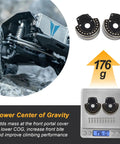 Brass Front Portal Cover Weight 176g for One Tenth Vanquish VP VS4 10 RC Crawler with F10 Portal Axle on scale and terrain