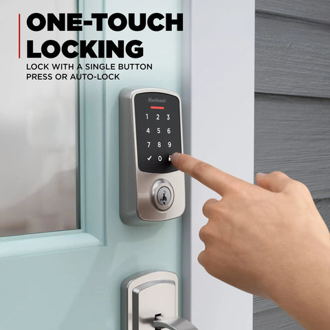 Tight Fit Keyless Entry Smart Deadbolt With Matter Thread And Bluetooth For No Sweat Apple Home Alexa Google Setup Proximity Wakeup Geofence Auto Unlock Solid Satin Nickel Finish