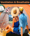 No Fuss 3 Person Pop Up Camping Tent With 80 By 80 Inch Picnic Mat Waterproof Automatic Setup Quick Open Outdoor Beach Travel Tent For Easy Weekend Camping showing ventilation features.