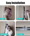 Easy installation steps for Rock Solid 6 Pack Heavy Duty Stainless Steel Piano Hinges For Cabinet Doors And Gates Built Different Rust Proof Silver Finish.