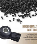 Heavy Duty Ignition Knock Sensor For Cars, Straight Plug And Drop Engine Diagnostics Fix, Direct Swap Replaces 220607B000 Ks107, showing heat resistant ABS material.
