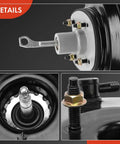 Heavy Duty Vacuum Brake Booster Built For Ford F Super Duty And F 250 Trucks From Eighty Seven Through Ninety Eight close-up showing dual chamber design details.