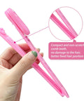 Precision bangs clip from the Game Changing DIY Haircutting Kit For Home Use Including Ultra Slick Hair Scissors Split Ends Trimmer.
