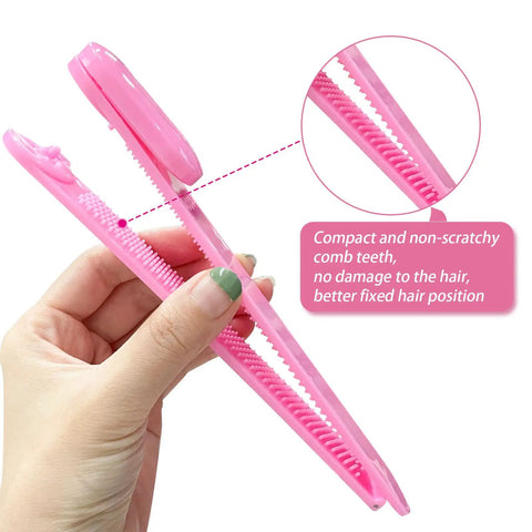 Precision bangs clip from the Game Changing DIY Haircutting Kit For Home Use Including Ultra Slick Hair Scissors Split Ends Trimmer.