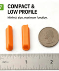 One Hand Opening Thumb Grip Accessory For Free Series P2 And P4 Multi Tools Lightweight Attachment next to coin and ruler