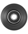 Close-up of a single wheel from Six Pack Sliding Seat Bracket Rollers Kit for Home Gym Replacement Wheels Compatible With Blaze Classic Elite Motivator 2 PR1000 Sport Ultimate 2 Models And Schwinn Comp Revolution.