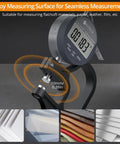 Digital Thickness Gauge With LCD Display Inch mm Conversion Dead On Accurate 0.00005 Inch Resolution for leather and film