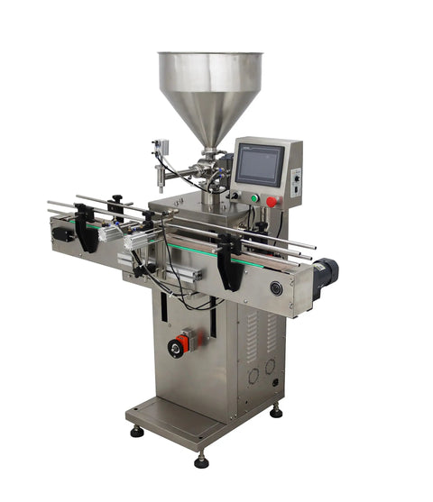 Heavy Duty Servo Automated Paste And Liquid Filling Machine 100 To 1000 Milliliter Capacity for honey, syrup, jam and oils.