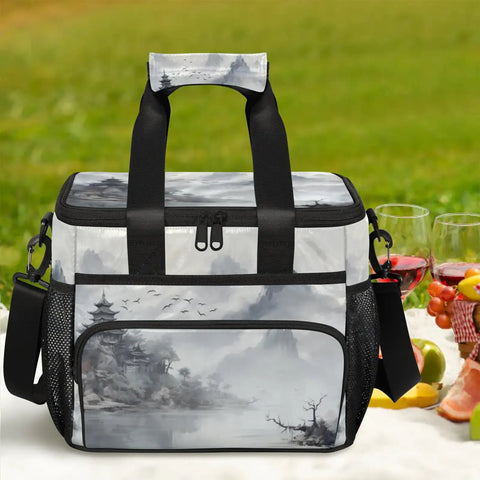 Insulated Picnic Backpack Lunch Bag For Women And Men Spacious 12x8.7x10 Inch Cooler Tote Keeps Food Fresh On Picnics Beach Work Office