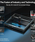 10W Laser Engraver And Cutter With App Control 400 By 400Mm Work Area 0.01Mm Precision showcased with features