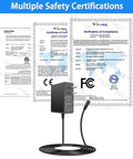 6V 2A Power Supply Cord For Elliptical Machines 1.8m Cable DC 5.5x2.5mm Port Compatible 6V Chargers with safety certifications