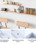 Heavy Duty 10 X 8 Inch Metal Shelf Brackets 90 Degree L Shaped Wall Mounts For Floating Shelves White Rust Resistant With Screws 10 Pack