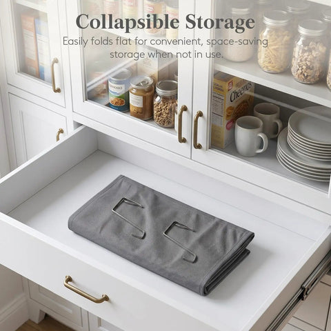 Heavy Duty Five Section Over The Door Hanging Organizer With Spacious Window Pockets And Side Bins For Closets Dorm Rooms Or Bathrooms In Dark Gray Space Saver Rack That Is A Straight Up Game Changer
