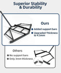 Comparison between 4.5mm thick Beefy Heavy Duty Steel Driveway Drag Harrow 66 Inch Wide For ATV UTV and thinner model