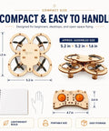Wooden Drone Building Kit For Adults Snap Together No Glue Remote Control Quadcopters Two In One Build Your Own