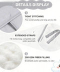 Edge Protector Strips And Corner Guard Set For Furniture, Grab-And-Go No Tools Needed Quick Install, Gray 4pc details
