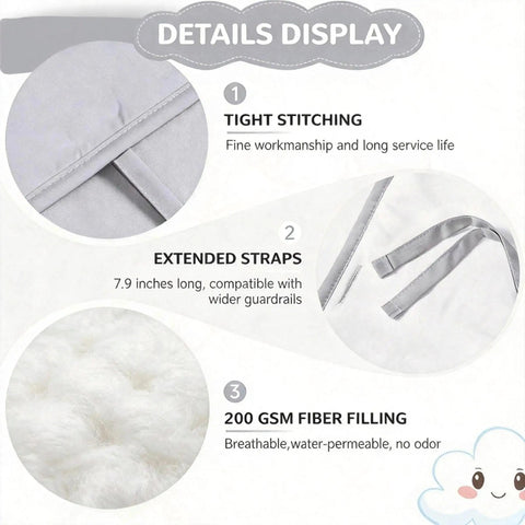 Edge Protector Strips And Corner Guard Set For Furniture, Grab-And-Go No Tools Needed Quick Install, Gray 4pc details