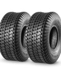 Front Turf Tires 15x6.00-6 For Lawn Mower And Riding Tractor Tubeless 4 Ply With 570 Lb Capacity Set Of 2