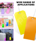 Various uses of 200Pcs Must Have Pink Waterproof Writable Eyelet Hole Plastic Tags With Wires Assortment Kit