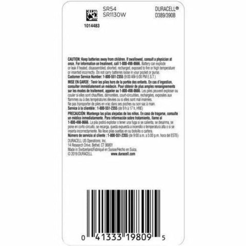 Bulletproof 389 390 Sr44 Silver Oxide Button Battery One Point Five Volt Compact Coin Cell For Smartwatches Medical Gear Calculators Portable Tech Runs Forever With Straight Up Reliability Single Pack sealed packaging label