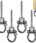 Bulletproof Heavy Duty Swing Hangers 4 Pack Built Like A Tank Includes Premium 304 Stainless Steel Bolt Hooks