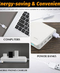 USB cable with button switch powering computer, power bank, and mobile phone charger for 5.9 Inch Wooden LED Light Base Kit Dimmable Colorful Display Pedestals USB Powered For Acrylic Crystal Glass Resin Art Night Light Setup 4 Pack For Home Decor And DIY Art Displays