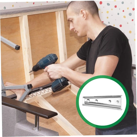 Heavy Duty Iron Sofa Connectors Four Pair Interlock Brackets For Sectional Furniture Anti Wobble Joiners Keep Your Couch Locked Tight No More Slipping Or Loose Sections Enjoy A Rock Solid Living Room Setup Quick Install Hardware