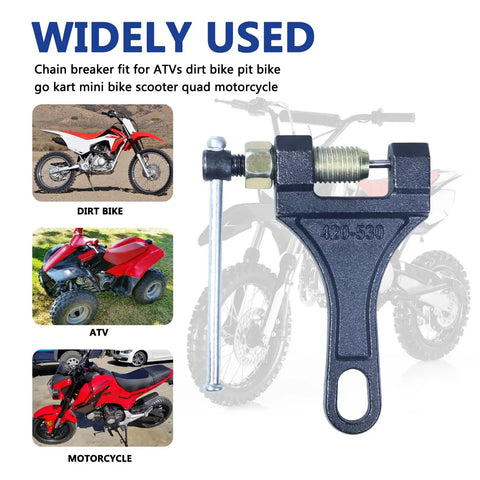 Heavy Duty Chain Breaker Tool For Motorcycle ATV Dirt Pit Bike Go Kart Scooter And Bicycle Chains 420 428 520 525 528 530