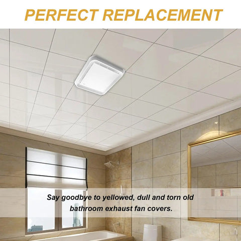 Built Tough Bathroom Exhaust Fan Cover Grille Quick Swap Replacement For Broan NuTone Models Moisture Resistant Abs Plastic Vent Hood With Slick Finish And Zero Hassle Install For House Refresh