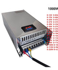 Top Notch Adjustable Industrial Power Supply 1000W versatile AC DC transformer with display, outputs, and connections.