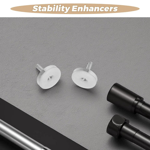 Heavy Duty Adjustable Cabinet Leveling Feet Set 6 Pcs With M8 Thread Iron And Plastic Furniture Leg Levelers, white feet