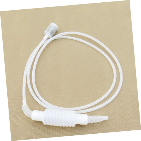 Blocking Filter Tube Siphon Front Screen For Oil Water And Liquid Transfer For Aquariums, Lawn Equipment, And Emergency Gas Extraction, Easy Siphon Pump With Anti Blockage Design For Safe, Mess Free Manual Transfer, white plastic tube