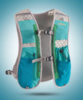 Hydration Vest And Pack For Night Runs Adjustable Chest Strap Hydration Backpack For Men And Women Running Jogging Fitness Camping Blue Reflective Stripes For Night Safety Lightweight Ergonomic Design