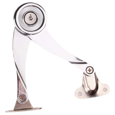Lid Support Hinge Set For Cabinets And Toy Boxes, Folding Lid Stay Hinges With Buffer Damper in zinc alloy, side view