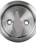 Round Bed And Bath Pocket Door Lock With Privacy Function Satin Nickel Finish Easy To Install Universal Handing For Right Or Left Doors