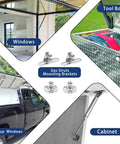 12 Inch Gas Struts 107N Lift Supports with Mounting Brackets for tool boxes, truck caps, RV doors, and cabinets