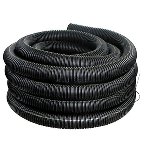 Coiled 1 Inch Split Loom Tubing 20 Feet Black Flexible Wire Conduit Hose for automotive marine wiring protection.