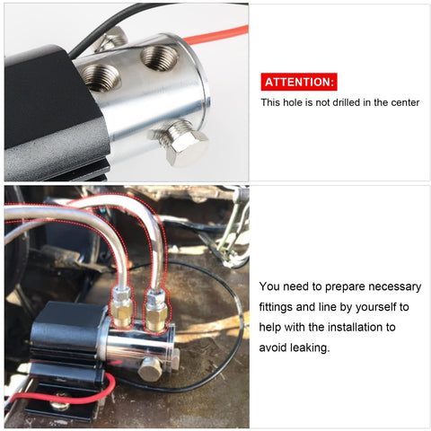 Universal Front Brake Line Lock Kit With Electric Solenoid Launch Control For Drag Racing And Hill Hold 12V 24V Installation Details