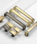 4 Pack 6.3 Inch Gold Vintage Brass Cabinet And Furniture Pull Handles with decorative ends, shown flat on white surface