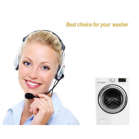 Customer service agent and front load washer promoting Washer Door Lock Switch With Door Strike Replacement For Frigidaire Electrolux Kenmore