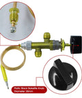 Low Pressure LPG Propane Gas Fireplace Fire Pit Flame Failure Safety Control Valve Kit With Three Eighth Inch Male Flare Swivel